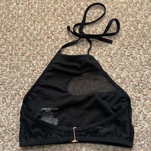 High neck halter mesh bikini top - Picture 3 of 3